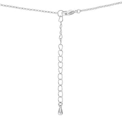 Eternal Unity Rhodium Necklace: 1.4 Ct Interlocking Circles with CZ